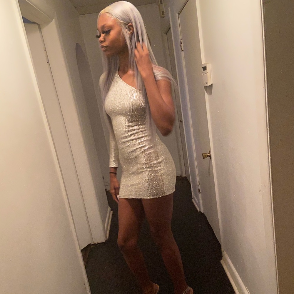 Silver going out dress